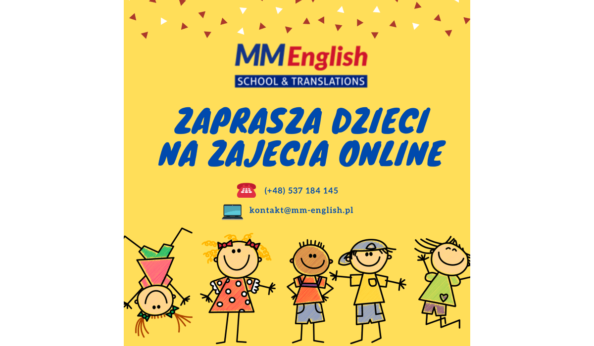 Zajęcia z angielskiego dla dzieci online - MM English - Język angielski Łomianki
